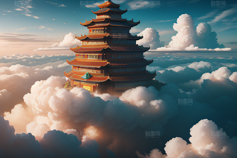 美丽如梦的古云宫夏日海量云海