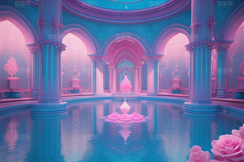 光影奇幻粉色魅力