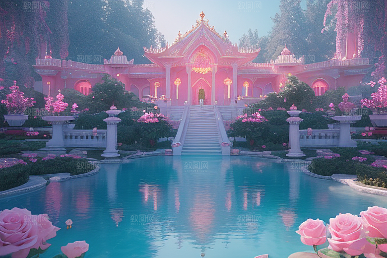 光影奇幻粉色魅力