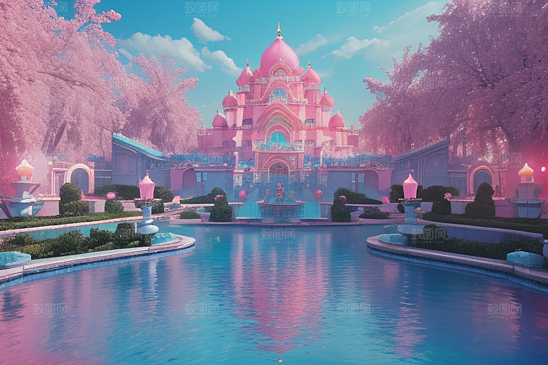 光影奇幻粉色魅力