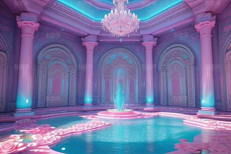 光影奇幻粉色魅力