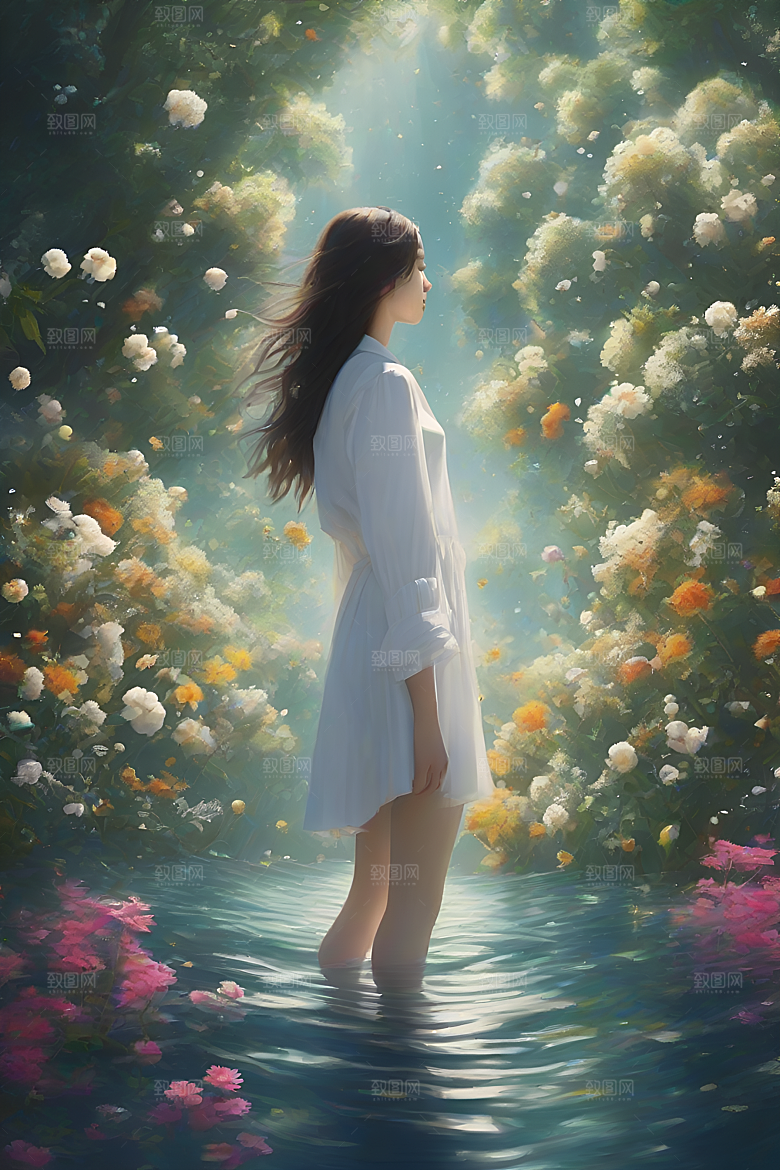 玉米田的插画艺术作品