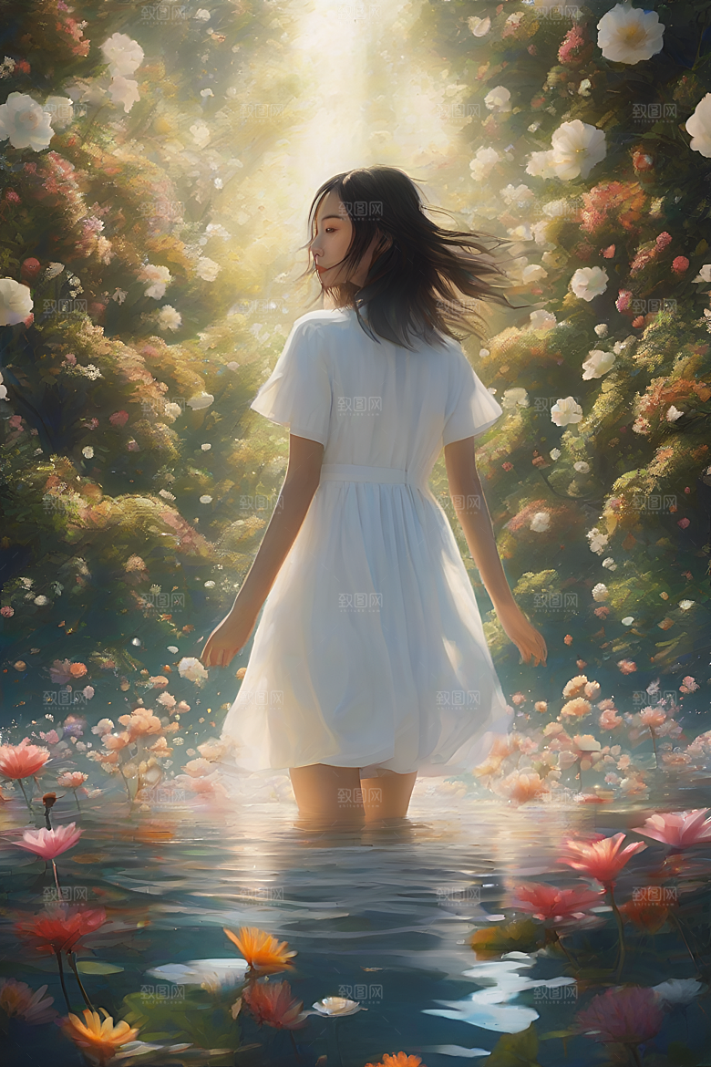 玉米田插画的艺术表现