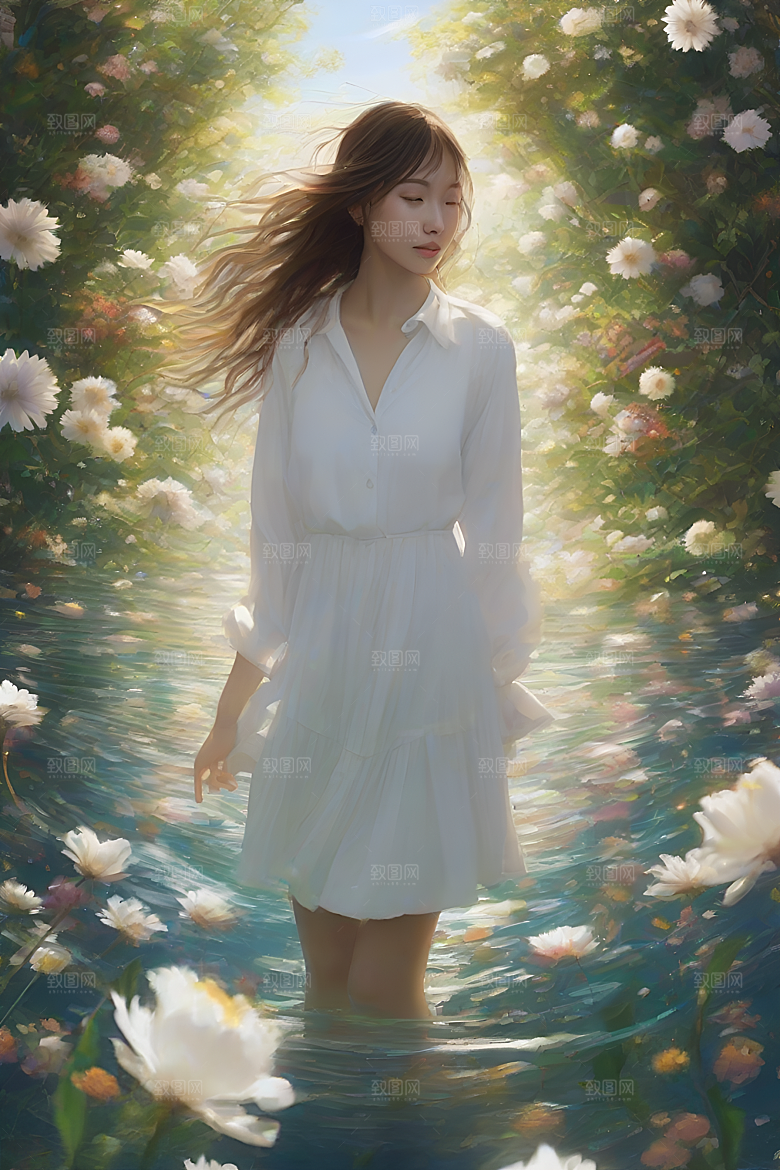 玉米田插画的艺术表现