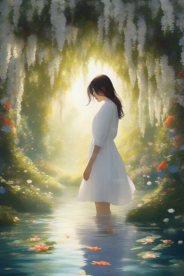 玉米田插画的艺术表现