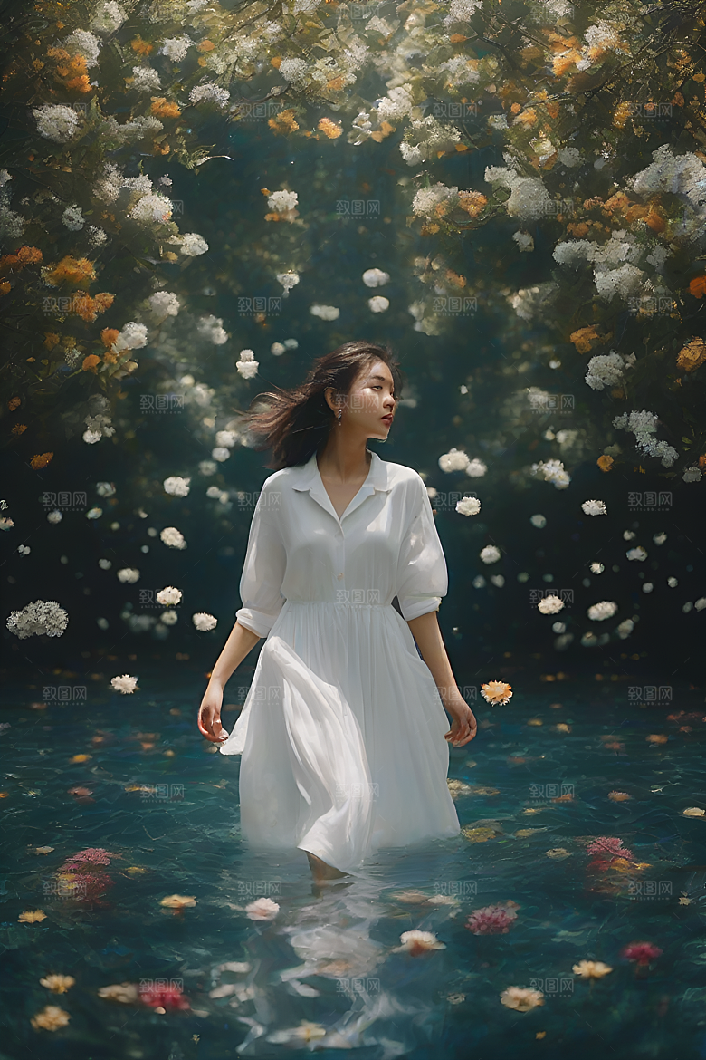 绚丽插画中的玉米田景色