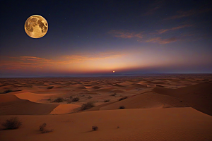 沙漠之光在金色沙丘中闪耀的灵感