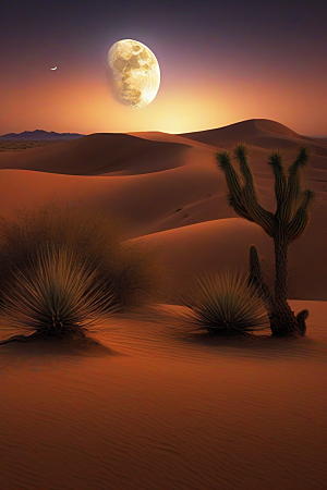 沙漠幻境在沙漠中迷失与发现