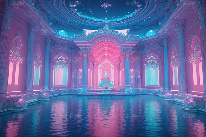 粉色玫瑰梦幻艺术