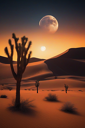 沙漠之梦在沙漠中自由翱翔