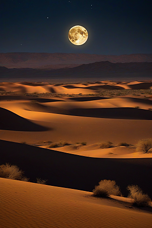 沙漠中的舞蹈与地平线共舞