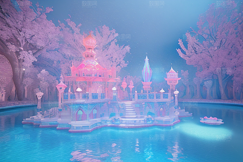 粉色玫瑰梦幻魔法