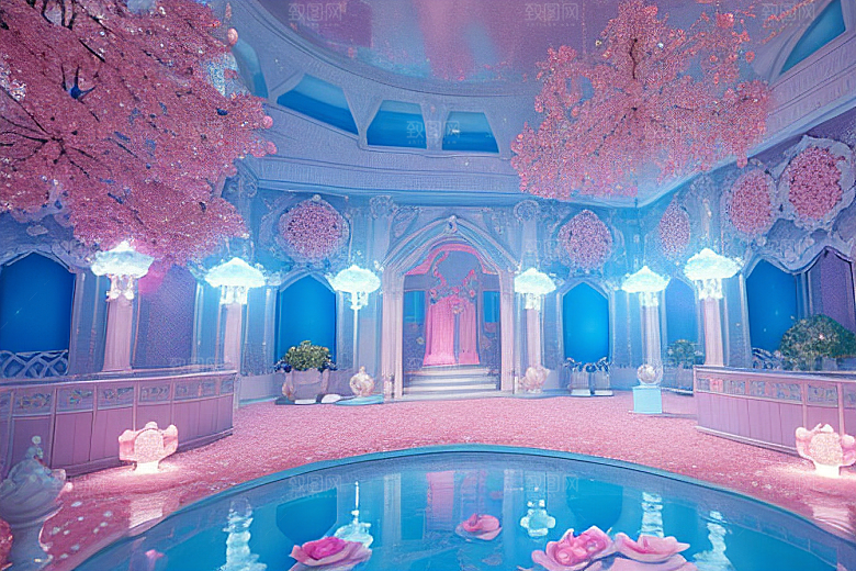 粉色玫瑰梦幻魔法