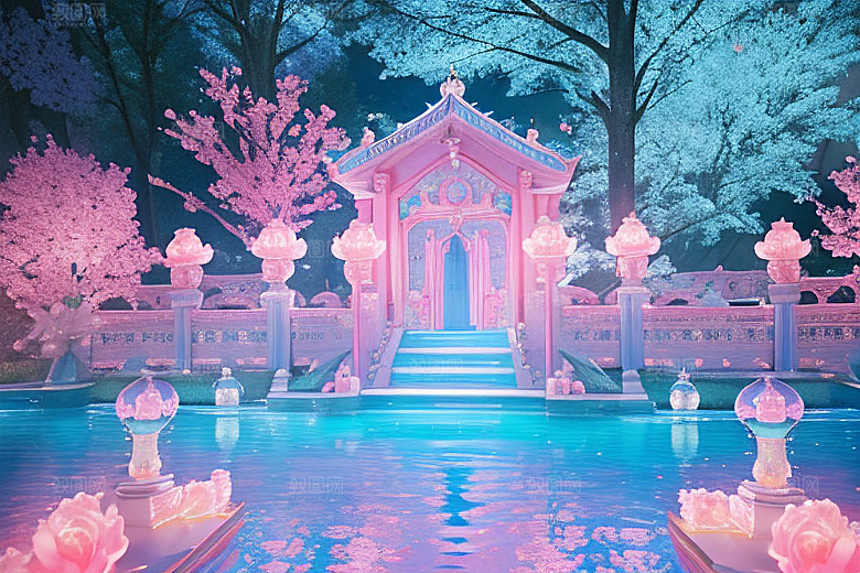 光影奇幻粉色魅力