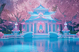 光影奇幻粉色魅力