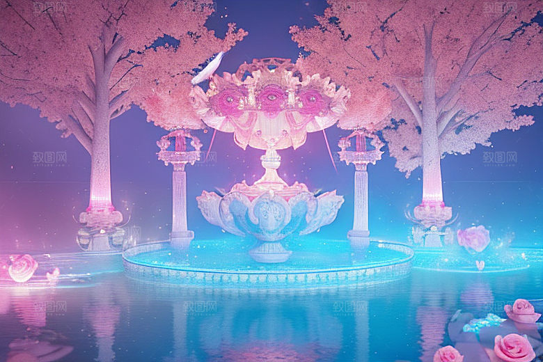 光影奇幻粉色魅力