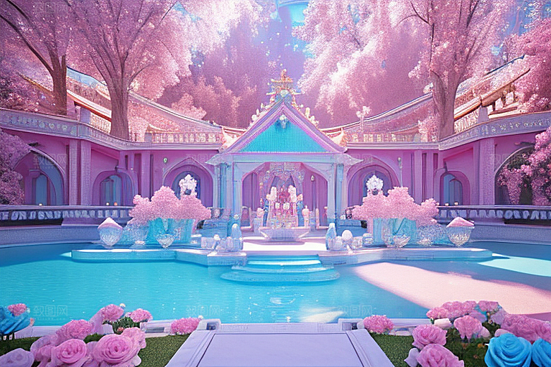 光影奇幻粉色魅力