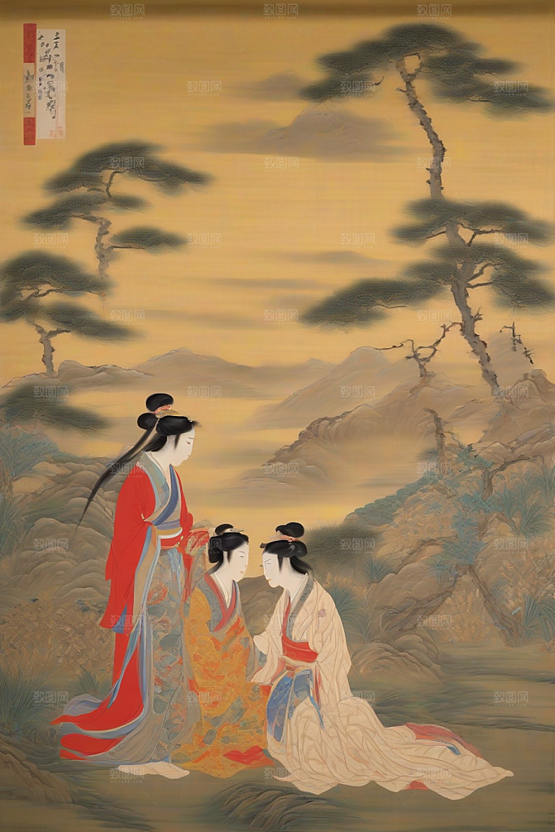 千年情缘古代东方风景中的传世爱恋