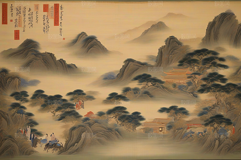 千年情缘古代东方风景中的传世爱恋
