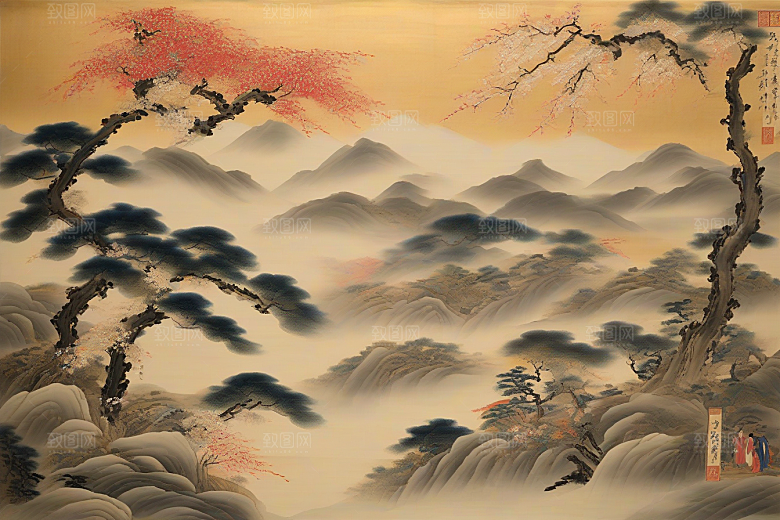 千年情缘古代东方风景中的传世爱恋
