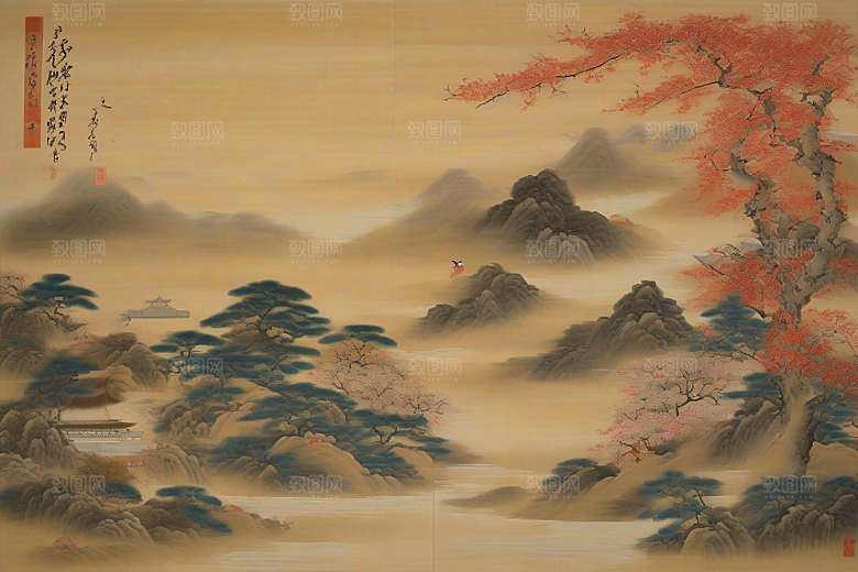 千年情缘古代东方风景中的传世爱恋
