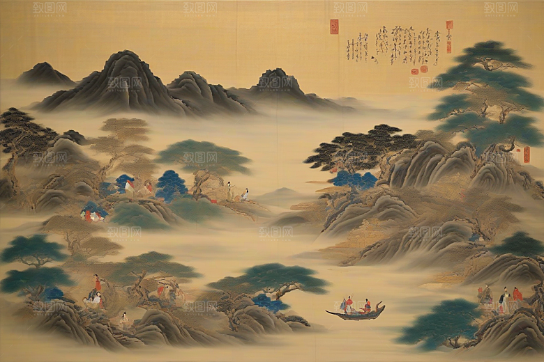 千年情缘古代东方风景中的传世爱恋