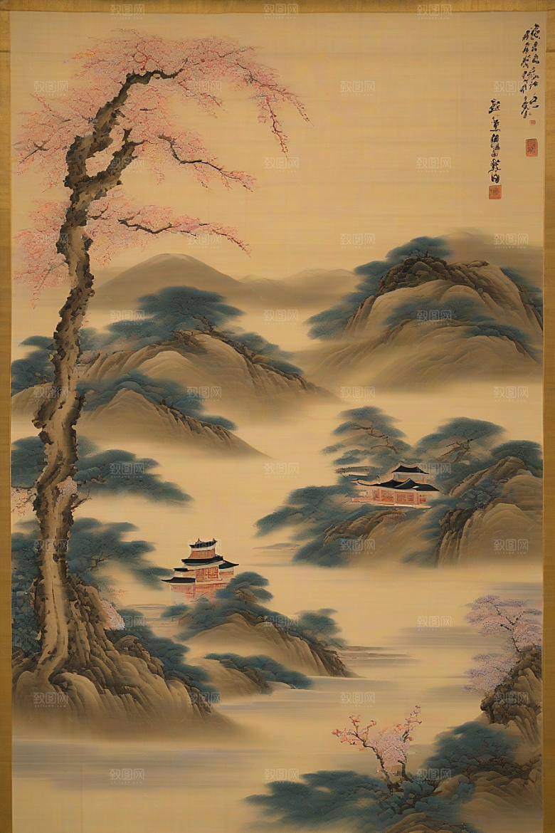 爱之绽放古老东方风景中的感人故事