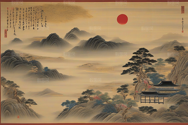 爱之绽放古老东方风景中的感人故事