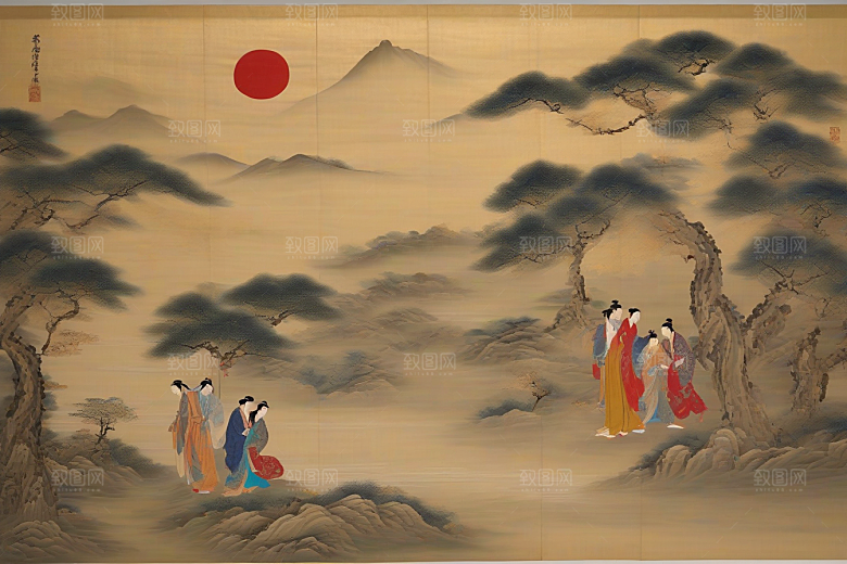 爱之绽放古老东方风景中的感人故事