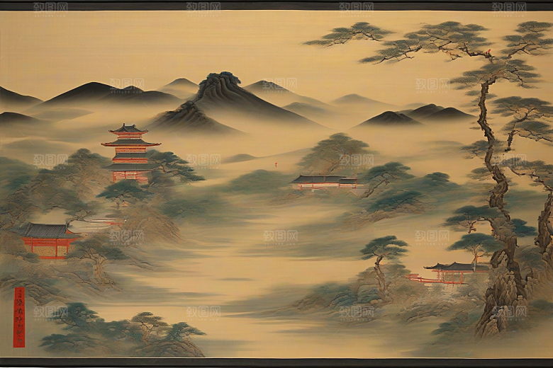爱之绽放古老东方风景中的感人故事