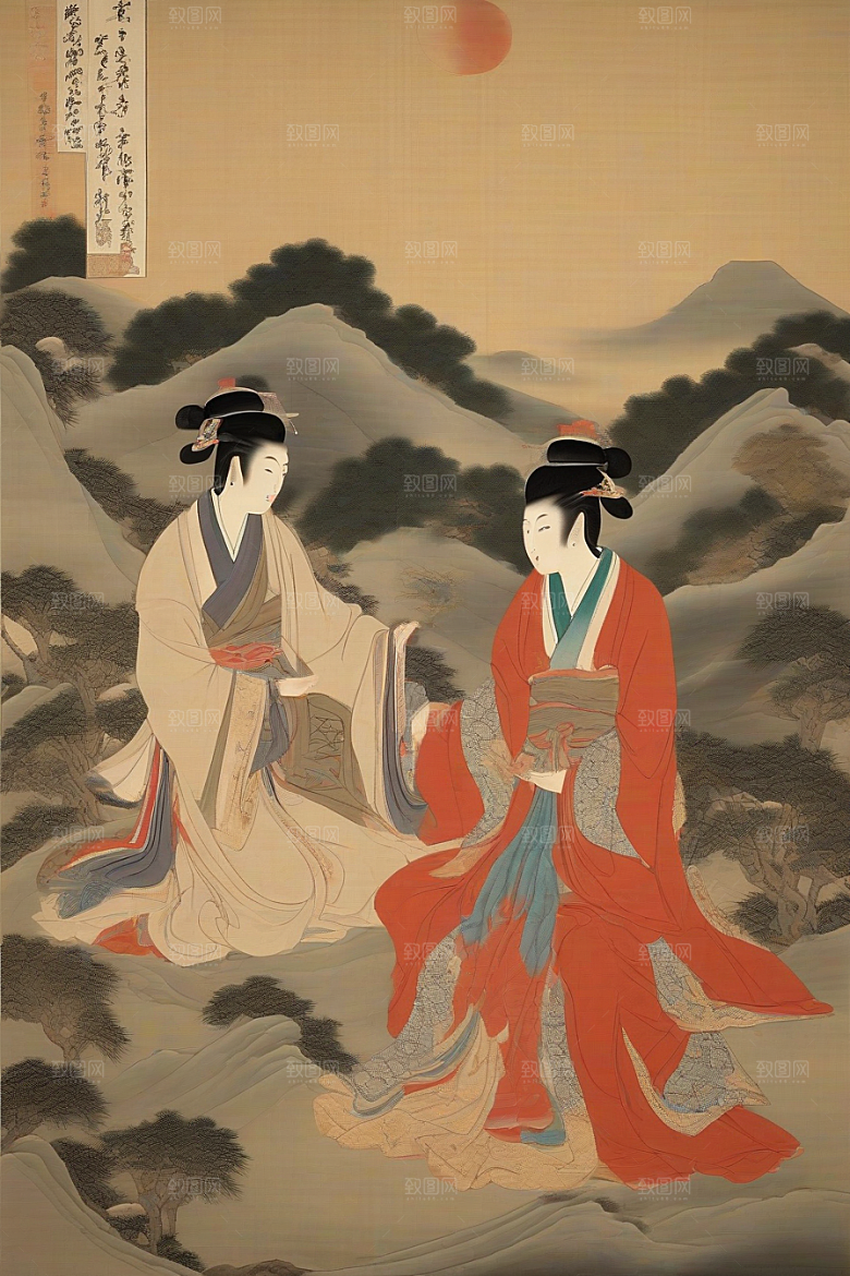 爱之绽放古老东方风景中的感人故事