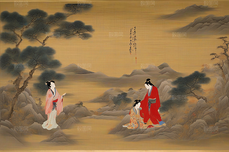 爱之绽放古老东方风景中的感人故事