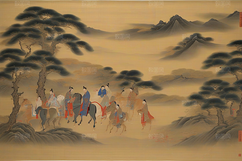 画意纷飞古代东方风景中的浪漫传奇