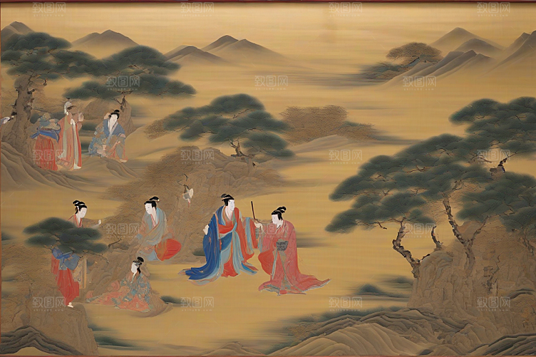 画意纷飞古代东方风景中的浪漫传奇
