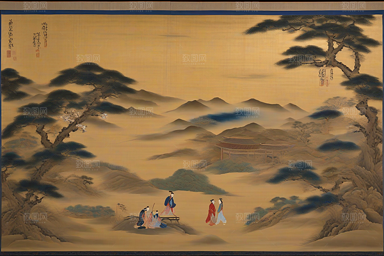 画意纷飞古代东方风景中的浪漫传奇