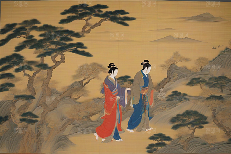 画意纷飞古代东方风景中的浪漫传奇