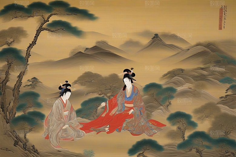 画意纷飞古代东方风景中的浪漫传奇