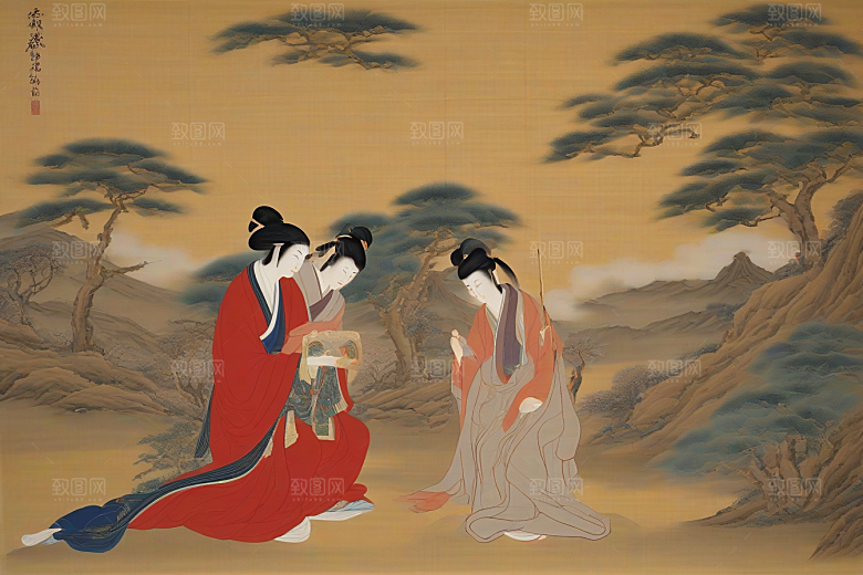画意纷飞古代东方风景中的浪漫传奇