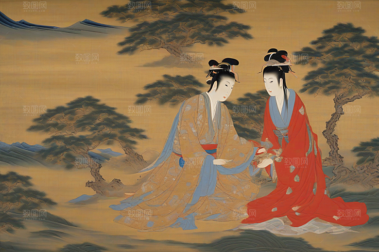 萦绕心间古老东方风景中的动人爱恋