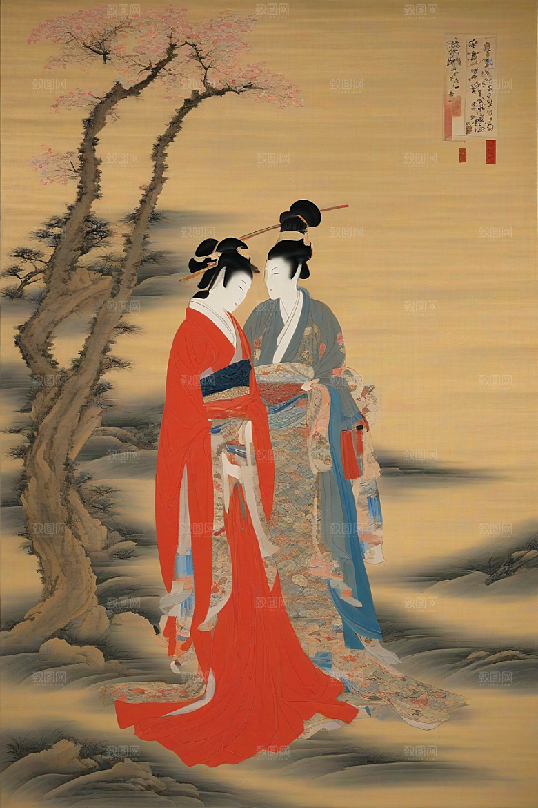 萦绕心间古老东方风景中的动人爱恋