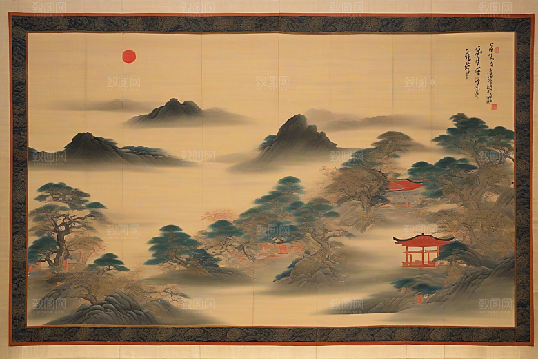 萦绕心间古老东方风景中的动人爱恋