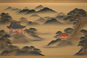 萦绕心间古老东方风景中的动人爱恋