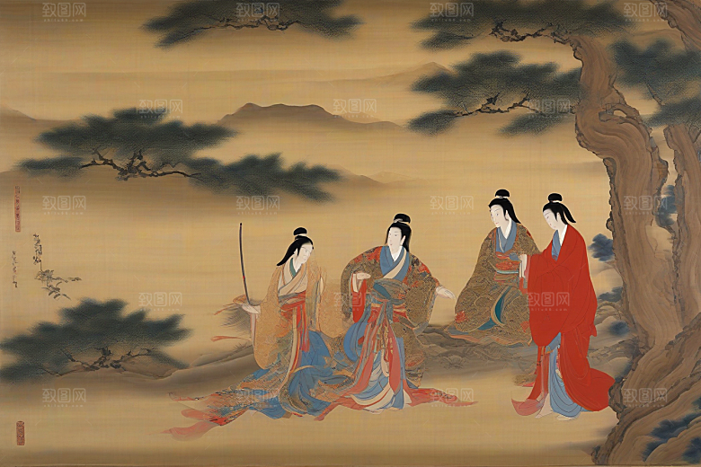 萦绕心间古老东方风景中的动人爱恋