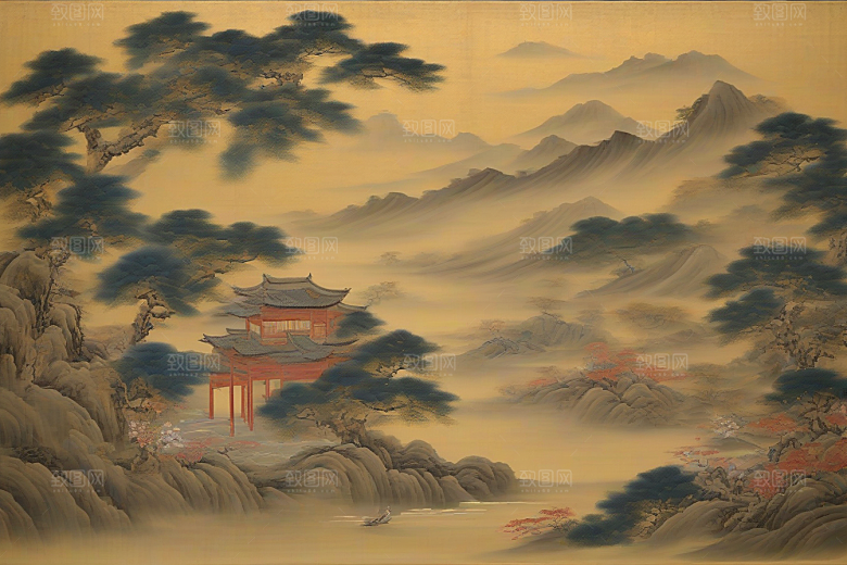萦绕心间古老东方风景中的动人爱恋