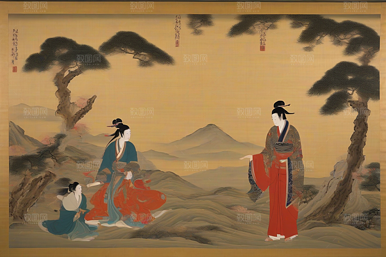 萦绕心间古老东方风景中的动人爱恋