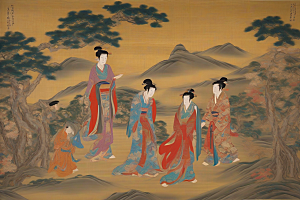 萦绕心间古老东方风景中的动人爱恋