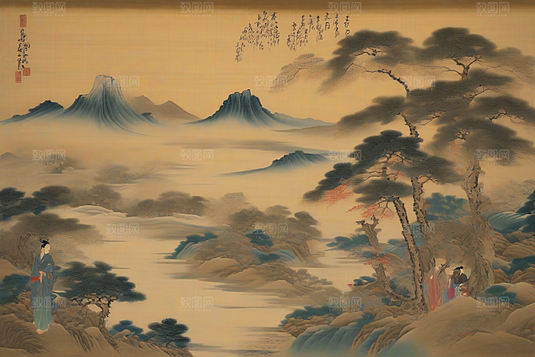 萦绕心间古老东方风景中的动人爱恋
