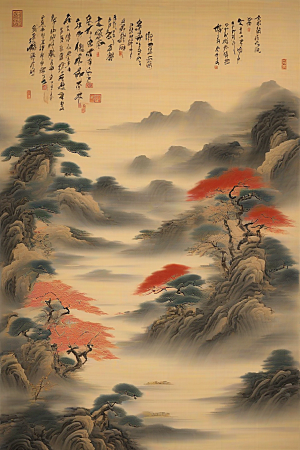 永恒之爱古代东方风景中的感人传说