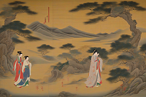 情意绵绵古代东方风景中的传世爱情