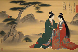 情意绵绵古代东方风景中的传世爱情